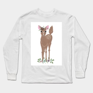 Charming Deer Long Sleeve T-Shirt